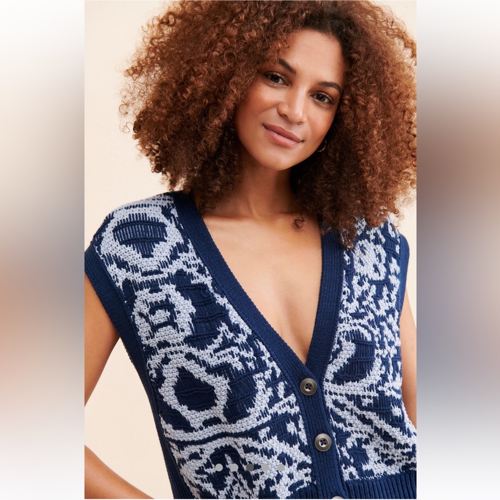 Free people Tapestry Sweater Vest